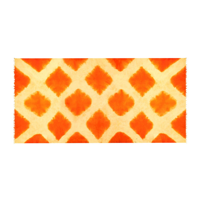 Cashmere Felted Dip Dye Shawl Fiery Sunset - The Well Appointed House