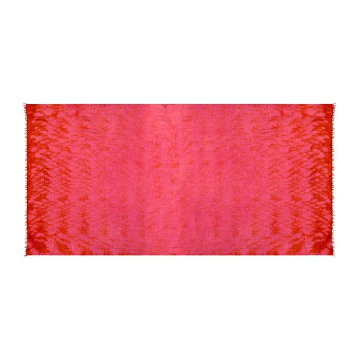 Cashmere Felted Dip Dye Shawl Hibiscus Flower - The Well Appointed House