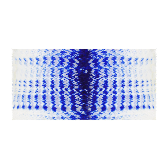 Cashmere Felted Dip Dye Shawl Indigo Blue - The Well Appointed House