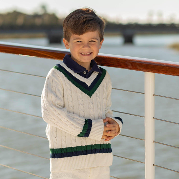 Center Court Sweater - The Well Appointed House