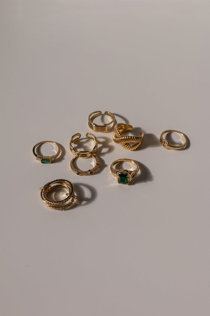 Chunky chain-link statement ring, the Chain Reaction by Beads by Tara