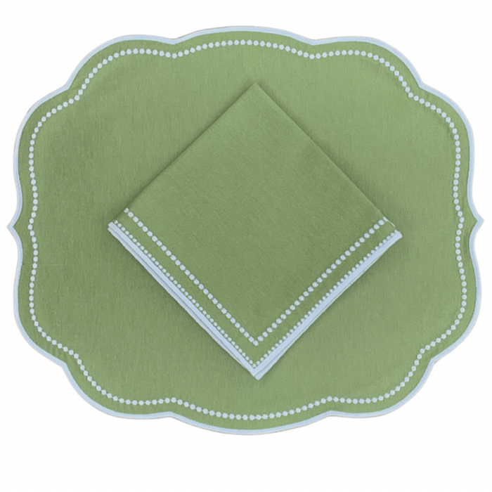 Charlotte Napkin in Sage - Well Appointed House