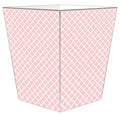 Chelsea Pink Decoupage Wastebasket and Optional Tissue Box Cover - Wastebasket Sets - The Well Appointed House