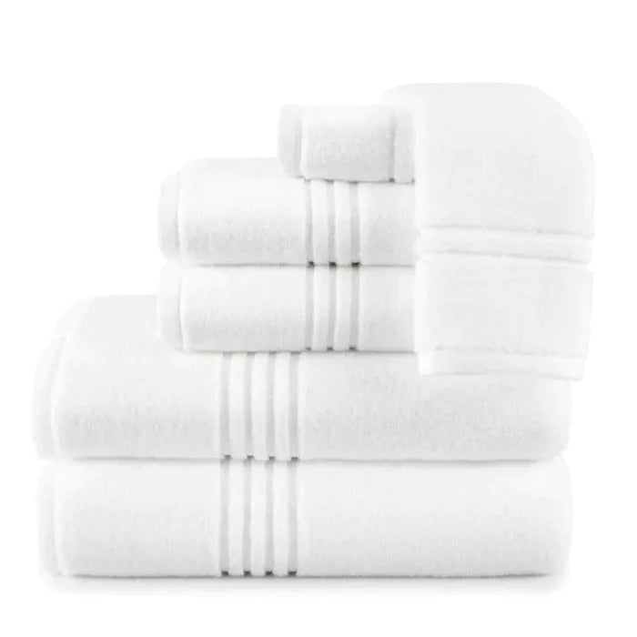 Chelsea Plush Cotton Bath Towel Collection in White - Bath Towels - The Well Appointed House