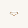 Chevy ring in 14k gold fill, lightweight enough to stack up high