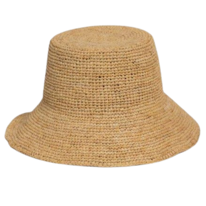 Chic Crochet Bucket Hat- Natural - The Well Appointed House