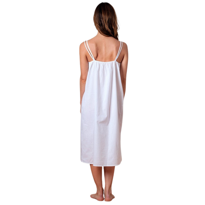Chrissy White Cotton Nightgown - The Well Appointed House