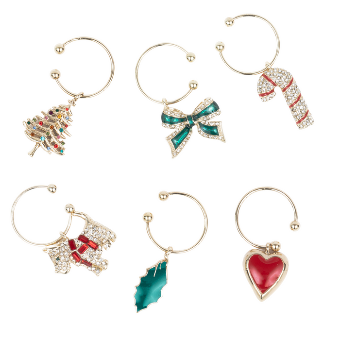 Christmas Wine Charms - The Well Appointed House