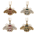 Classic Bee Hanging Ornament Boxed Set, Red and Green - The Well Appointed House