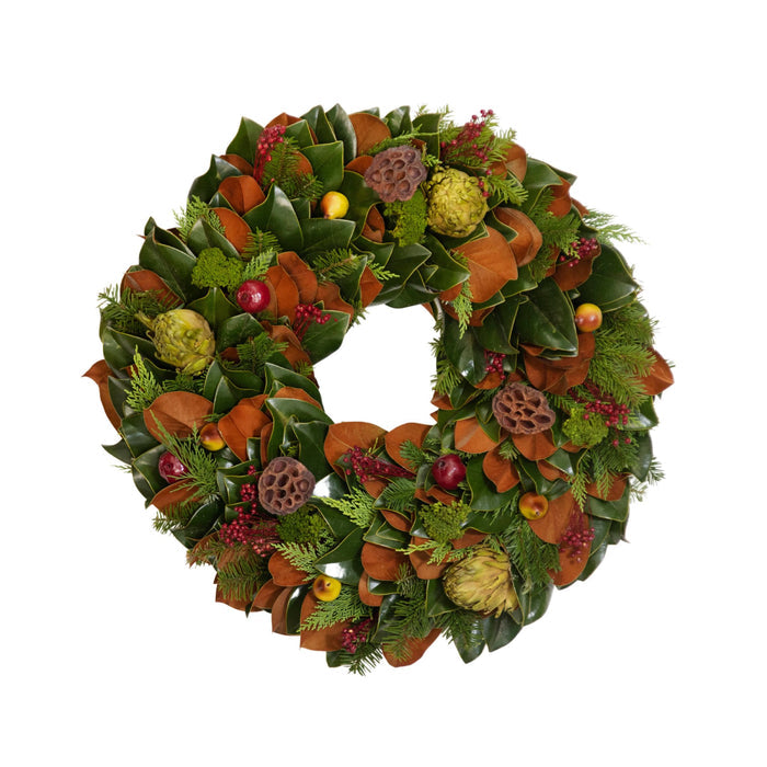 Colonial Trimmings Magnolia Wreath-The Well Appointed House