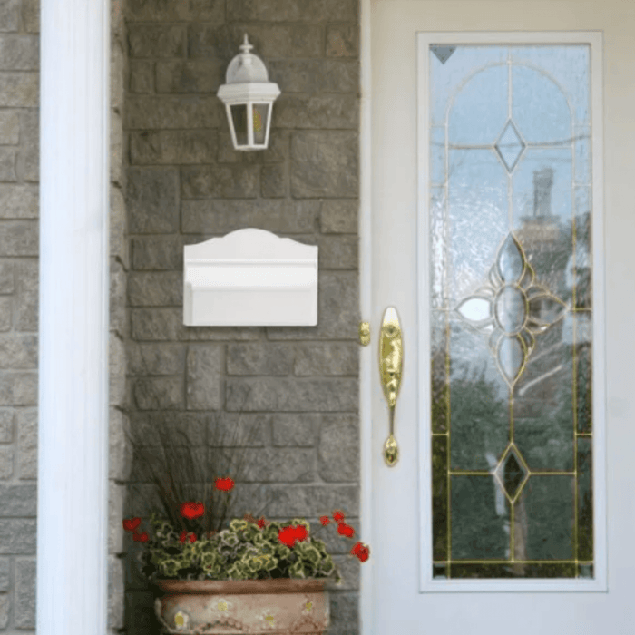 Colonial Wall Mailbox – Available in Multiple Finishes - Address Signs & Mailboxes - The Well Appointed House