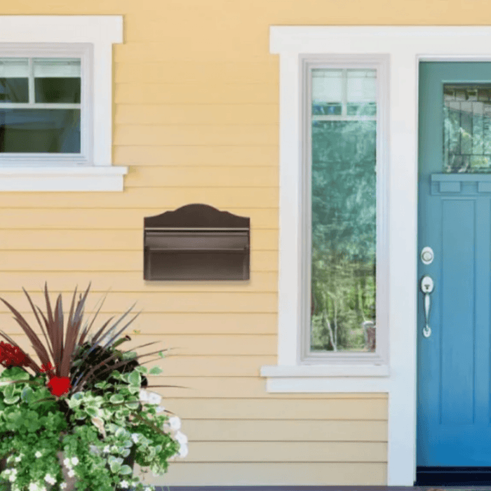 Colonial Wall Mailbox – Available in Multiple Finishes - Address Signs & Mailboxes - The Well Appointed House