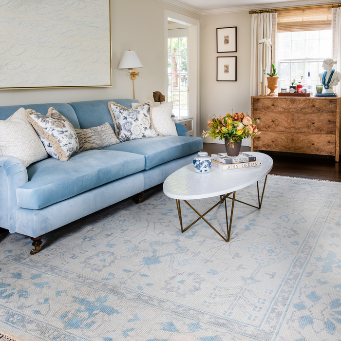 Concord Lowell Ivory Hand Knotted Wool Area Rug - The Well Appointed House