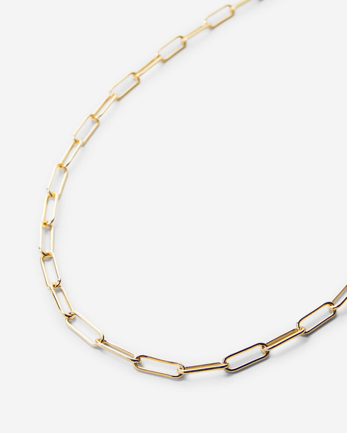 Bryan Anthonys Layers of You Connected Gold Bold Paperclip Chain Necklace Macro