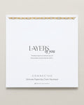 Bryan Anthonys Layers of You Connected Gold Delicate Paperclip Chain Necklace On Card