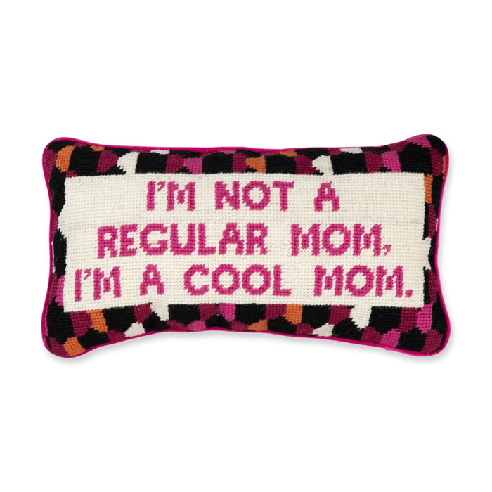 Cool Mom Needlepoint Pillow - The Well Appointed House