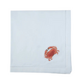 Crab Design Embroidered Dinner Napkins - The Well Appointed house