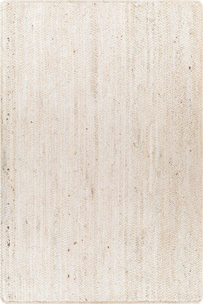 Cream Braided Jute Rug, Available in a Variety of Sizes - Rugs - The Well Appointed House