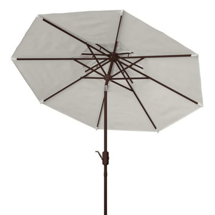 Crisp White Double Top 9' Market Patio Umbrella - Outdoor Umbrellas - The Well Appointed House