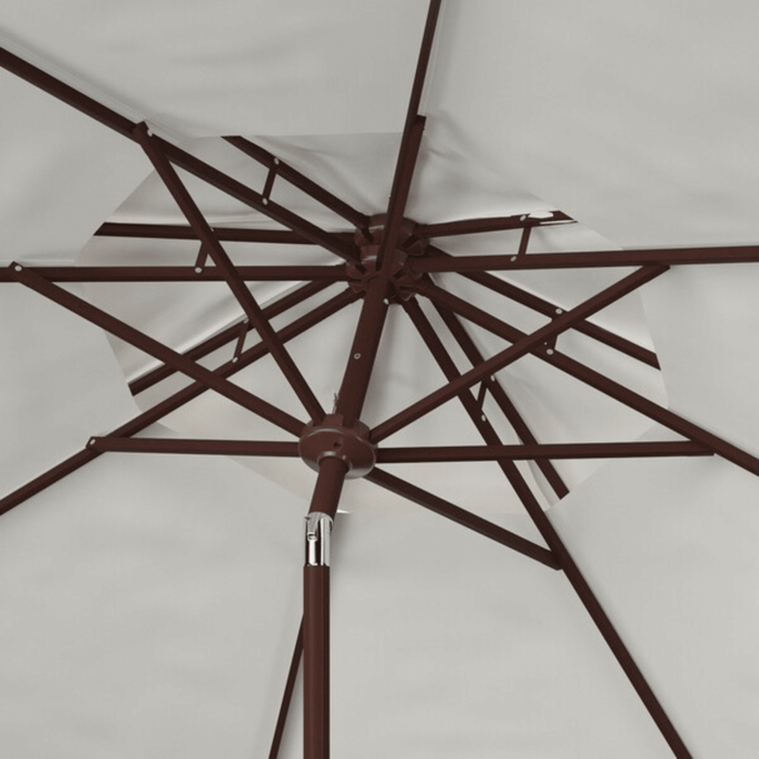 Crisp White Double Top 9' Market Patio Umbrella - Outdoor Umbrellas - The Well Appointed House