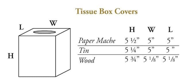 Dainty Rose Stripe Tissue Box Cover - Bath Accessories - The Well Appointed House