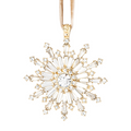 Dazzling Snowflake Hanging Ornament, Crystal - The Well Appointed House