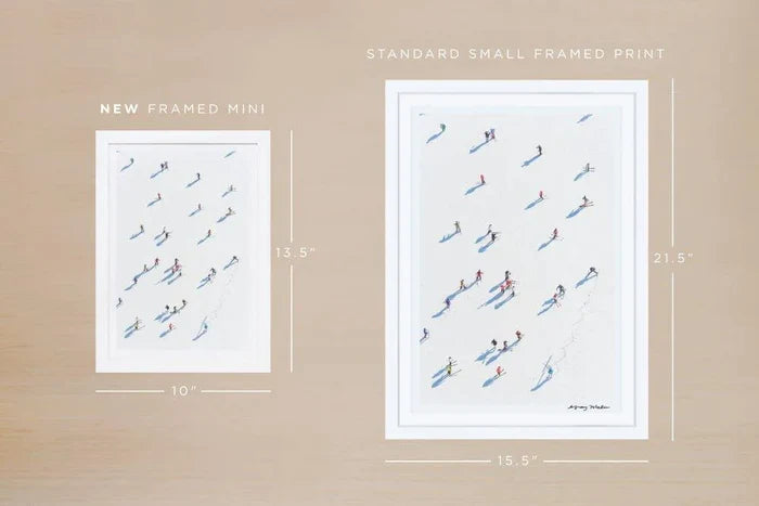 Deer Valley Skiers Mini Framed Print by Gray Malin - Photography - The Well Appointed House