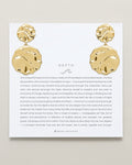 Bryan Anthonys Gold Depth Statement Earrings On Card