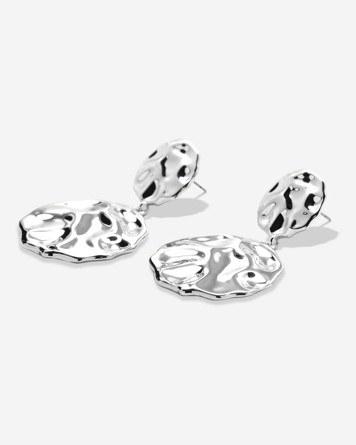 Bryan Anthonys Silver Depth Statement Earrings Macro