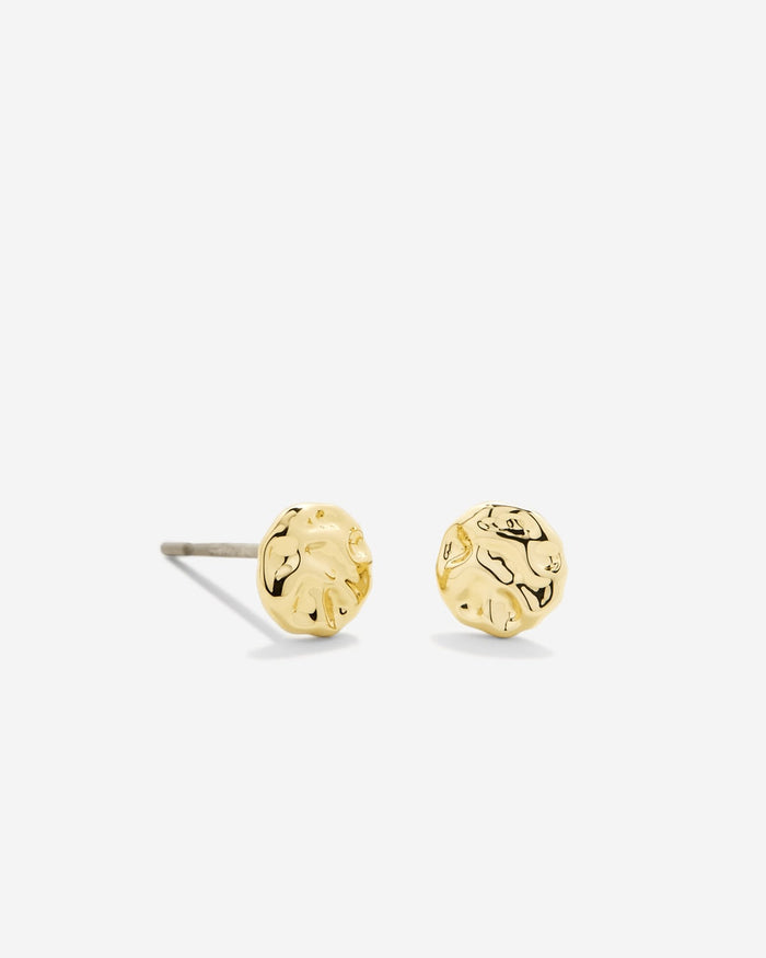 Bryan Anthonys Gold Depth Stud Earrings Macro