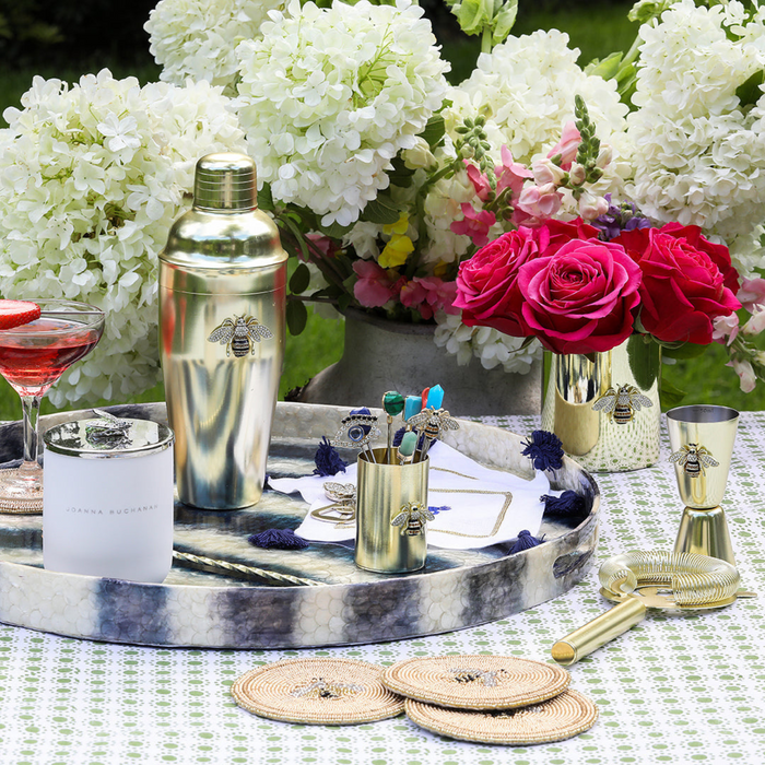Dot Print Tablecloth, Green - The Well Appointed House