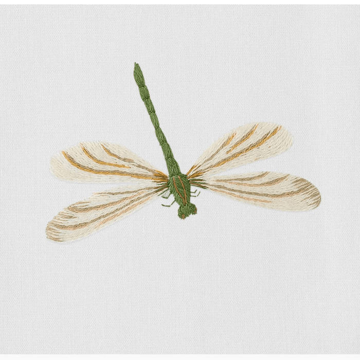 Set of 2 Dragonfly Design Embroidered Hand Towels - Hand Towels - The Well Appointed House
