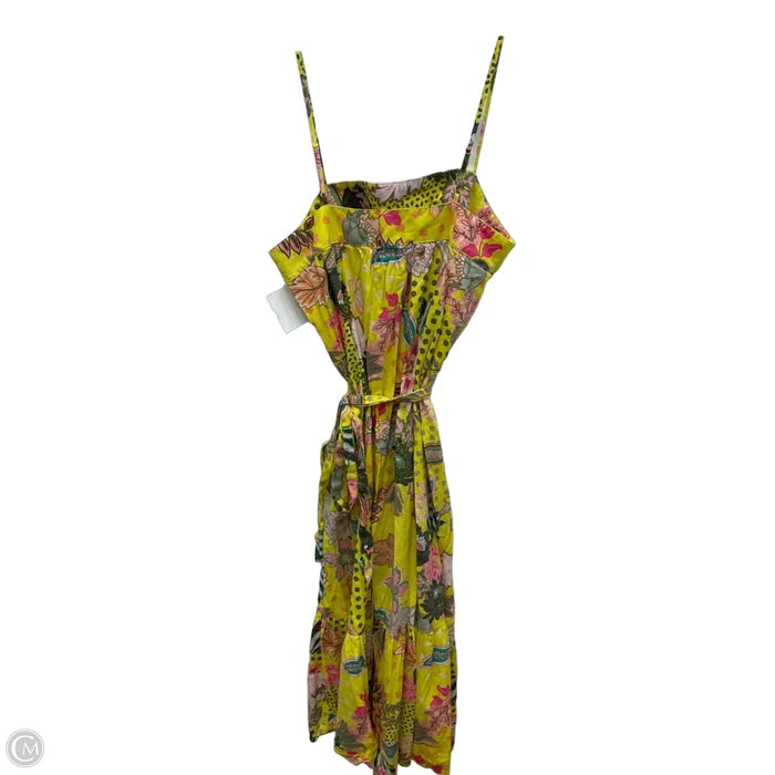 Dress Casual Midi By Loft In Yellow, Size: 6