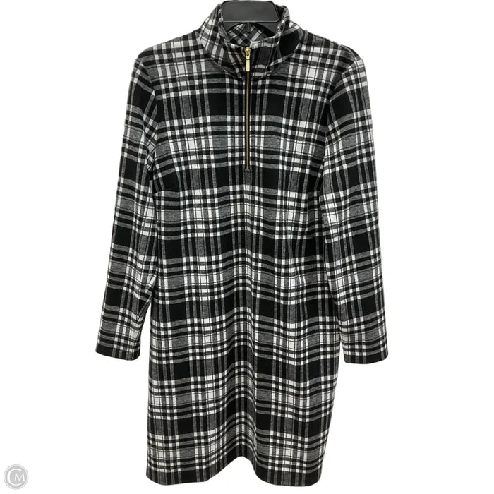 Dress Casual Midi By Talbots In Plaid Pattern, Size: L