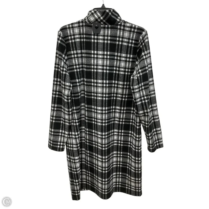 Dress Casual Midi By Talbots In Plaid Pattern, Size: L