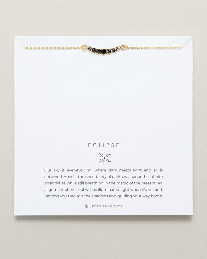 Bryan Anthonys Eclipse Collection Dainty Chain Bracelet in Gold with Meaning Card