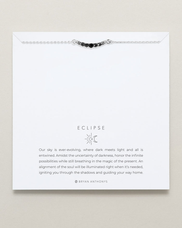Bryan Anthonys Eclipse Collection Dainty Chain Bracelet in Silver with Meaning Card