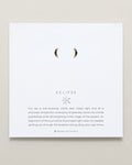 Bryan Anthonys Eclipse Collection Pave Stud Earrings in Gold with Meaning Card