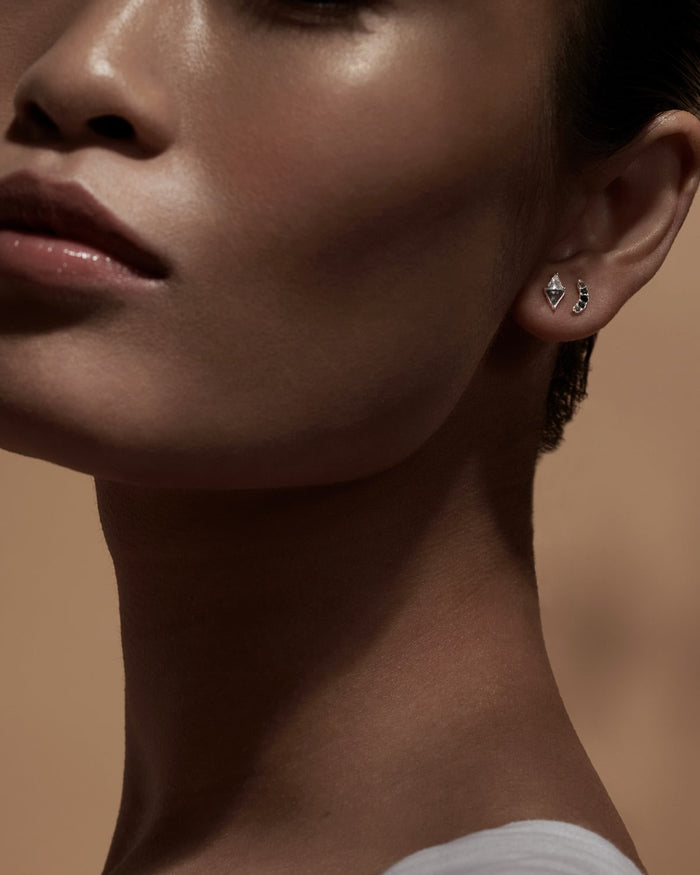 Bryan Anthonys Eclipse Pave Stud Earring on Model