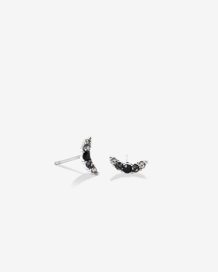 Bryan Anthonys Eclipse Collection Pave Stud Earrings in Silver