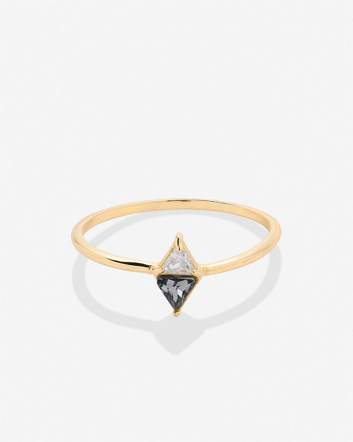 Bryan Anthonys Eclipse Collection Trillion Ring in Gold Front Side
