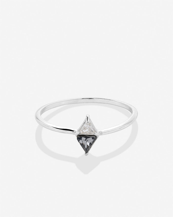 Bryan Anthonys Eclipse Collection Trillion Ring in Silver Front Side