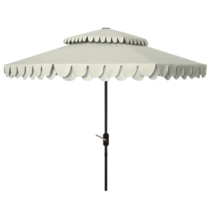 Elegant Valance 9 Foot Double Top Umbrella - Outdoor Umbrellas - The Well Appointed House