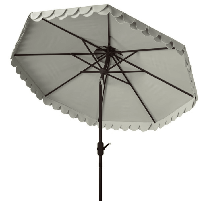 Elegant Valance 9 Foot Double Top Umbrella - Outdoor Umbrellas - The Well Appointed House