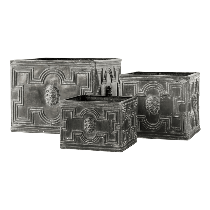 Elizabethan Outdoor Square Garden Planter - Outdoor Planters - The Well Appointed House