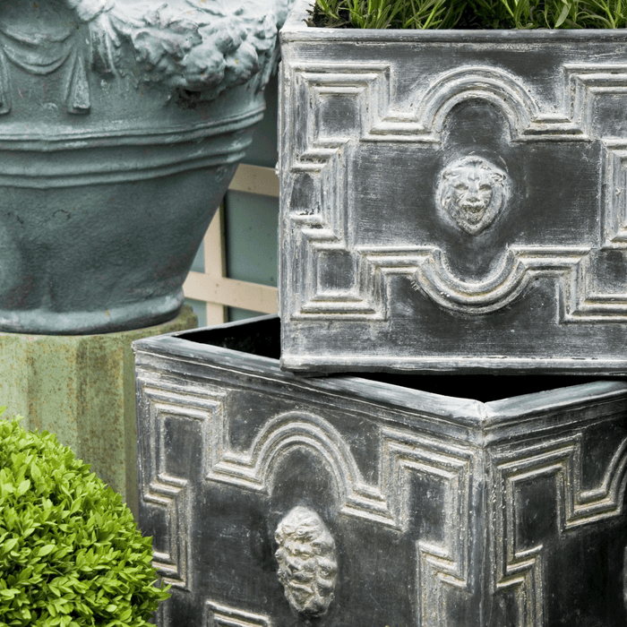 Elizabethan Outdoor Square Garden Planter - Outdoor Planters - The Well Appointed House