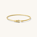 Close up of cuff bracelet on a white background