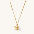 Emily necklace with a delicate butterfly pendant by Beads by Tara