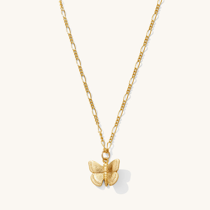 Emily necklace with a delicate butterfly pendant by Beads by Tara