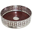 English Silver Plate Cameo Design Coaster - Bar Tools & Accessories - The Well Appointed House